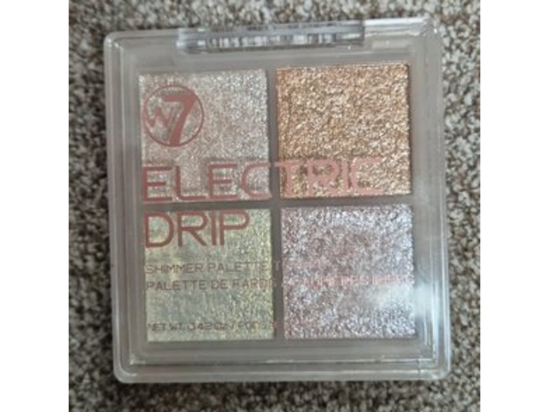 W7 Electric Drip Shimmer Eye Shadow Palette, 0.42 oz