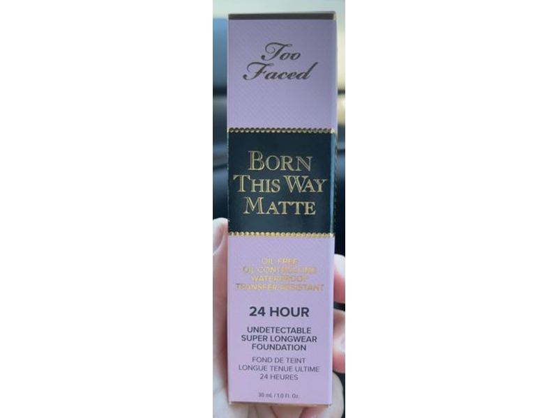 Too Faced Born This Way Matte 24 Hour Foundation, Vanilla, 1.0 fl oz/30 mL