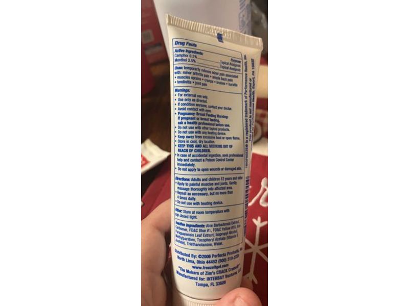 Freeze It Advanced Therapy Pain Relief Gel, 4 oz/113.4 g