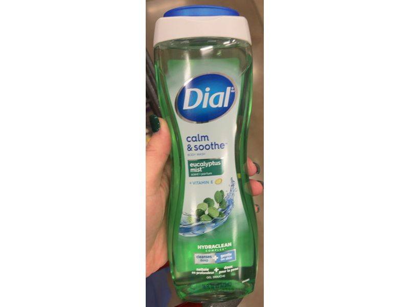 Dial Calm & Soothe Body Wash, Eucalyptus Mist, 16 fl oz/473 mL