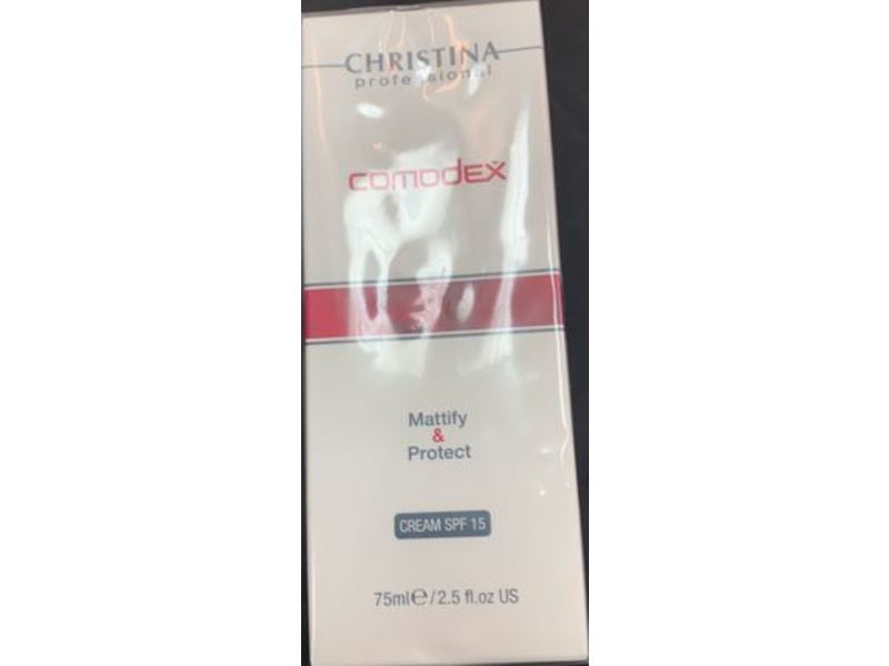 Christina Mattify & Protect Cream, Comodex, SPF 15, 2.5 fl oz/75 mL