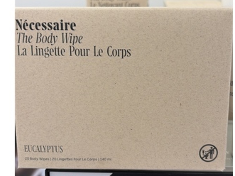Necessaire The Body Wipe, Eucalyptus. 140 mL, 20 Count
