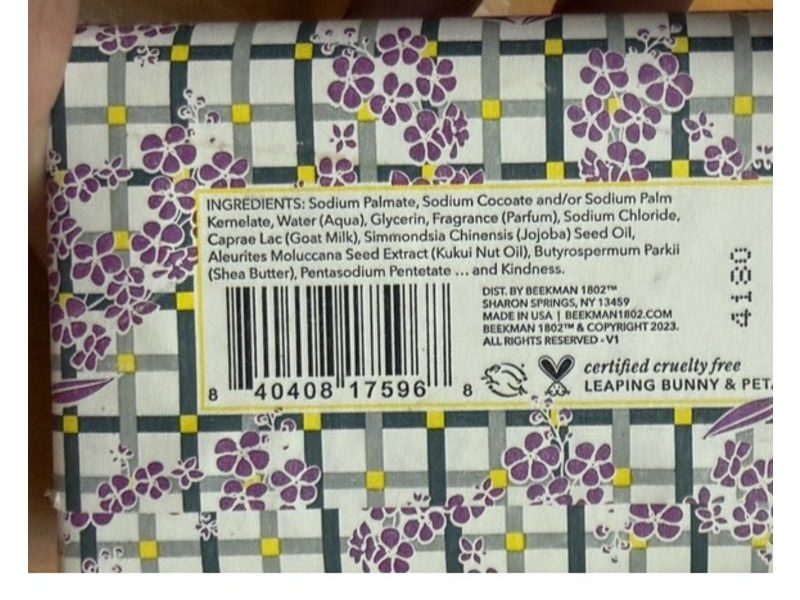 Beekman 1802 Great Milk Soap, Lilac Dream, 9 oz/255 g
