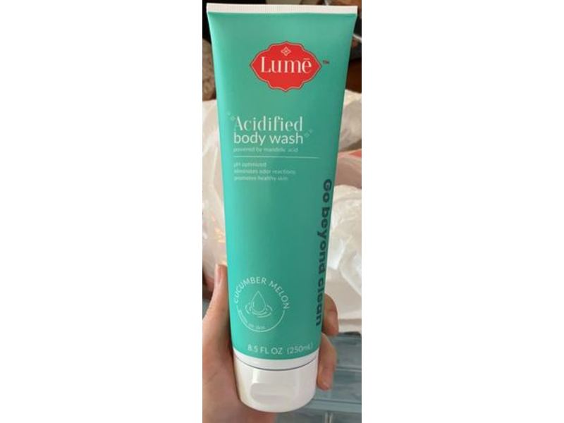 Lume Acidified Body Wash, Cucumber Melon, 8.5 fl oz/250 mL