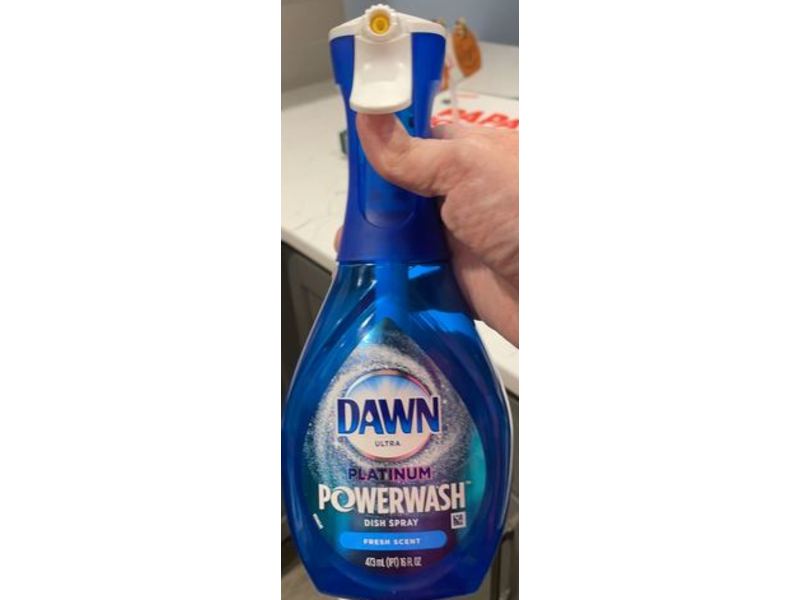 Dawn Ultra Platinum Powerwash Dish Spray, Fresh Scent, 16 oz/473 mL