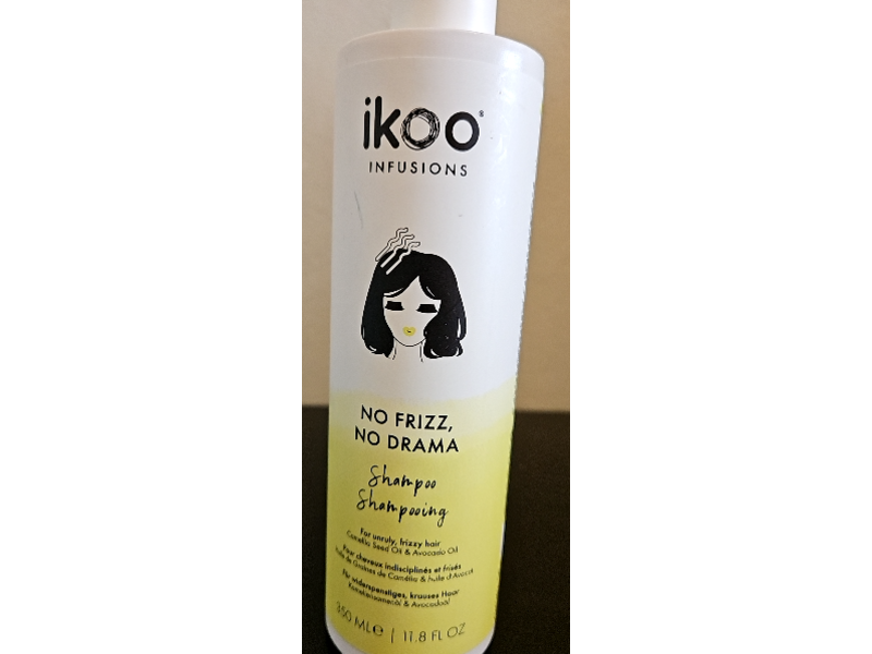 Ikoo Infusions No Frizz, No Drama Shampoo, 11.8 fl oz/350 mL