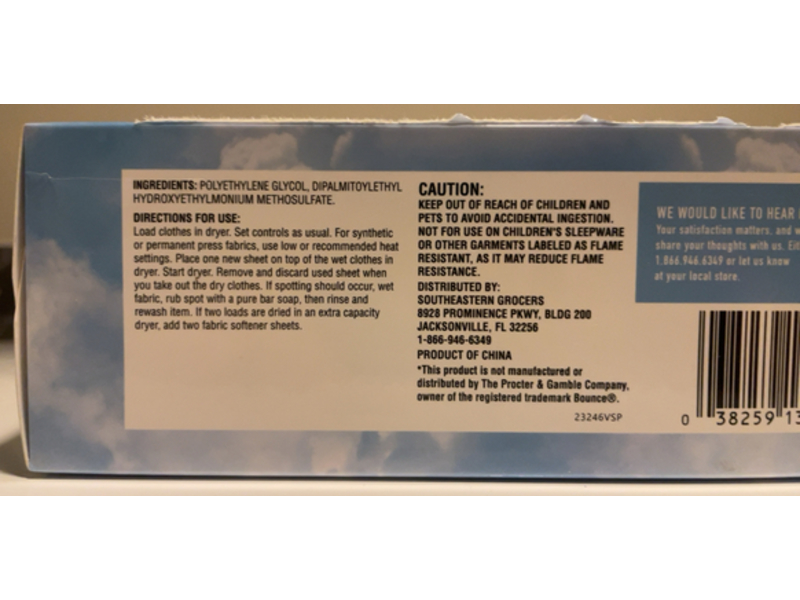 SE Grocers Dryer Sheets, Free & Clear, 120 Count