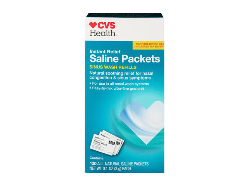 Cvs Health Instant Relief Saline Packets, 0.1 oz/3 g
