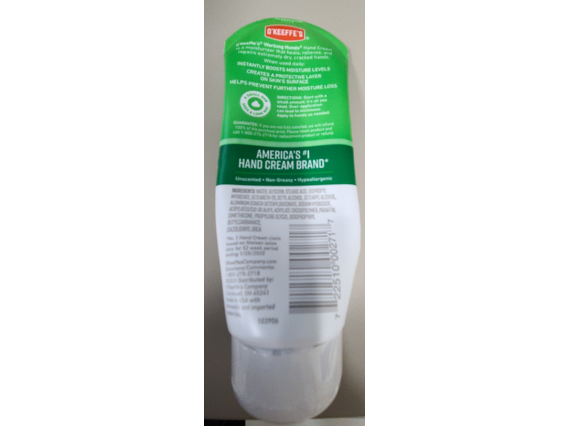 O'keeffe's Working Hands Hand Cream, 7.0 oz/198 g