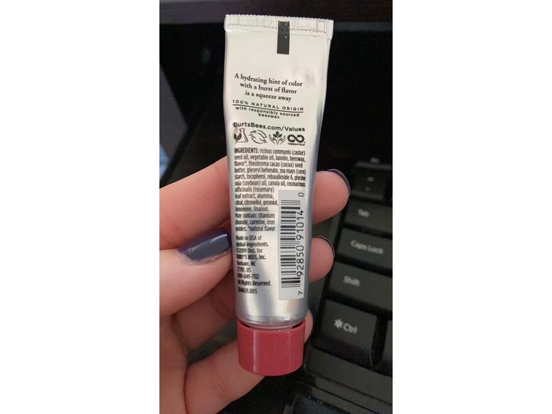 Burt's Bees Squeezy Tinted Lip Balm, Berry Sorbet, 0.43 oz/12.1 g