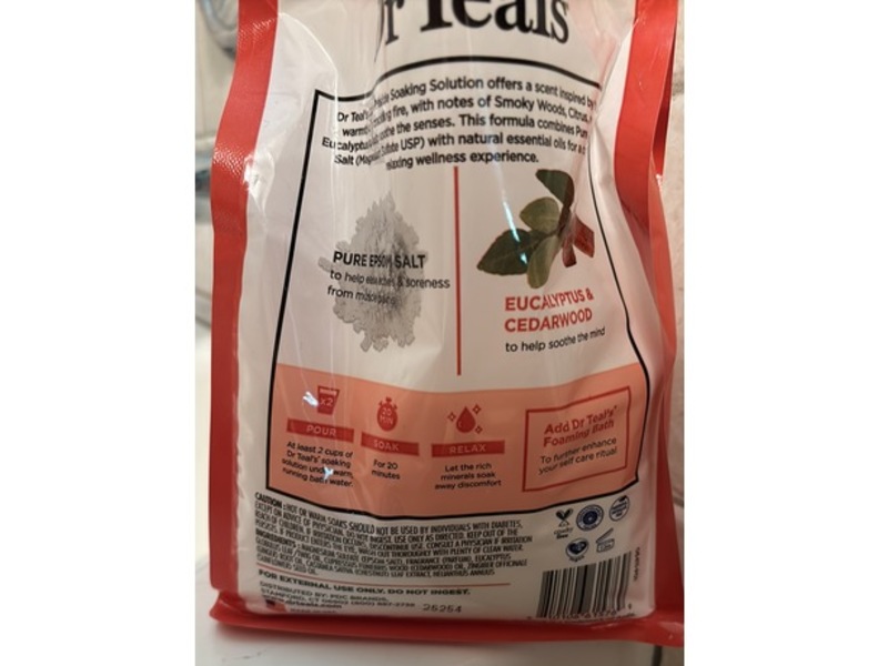 Dr Teal's Epsom Salt Soaking Solution, Chesnut & Cedar, 1.36 kg