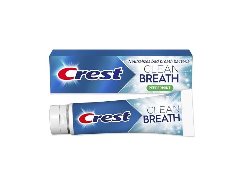 Crest Clean Breath Toothpaste, Peppermint, 4.6 oz/130 g