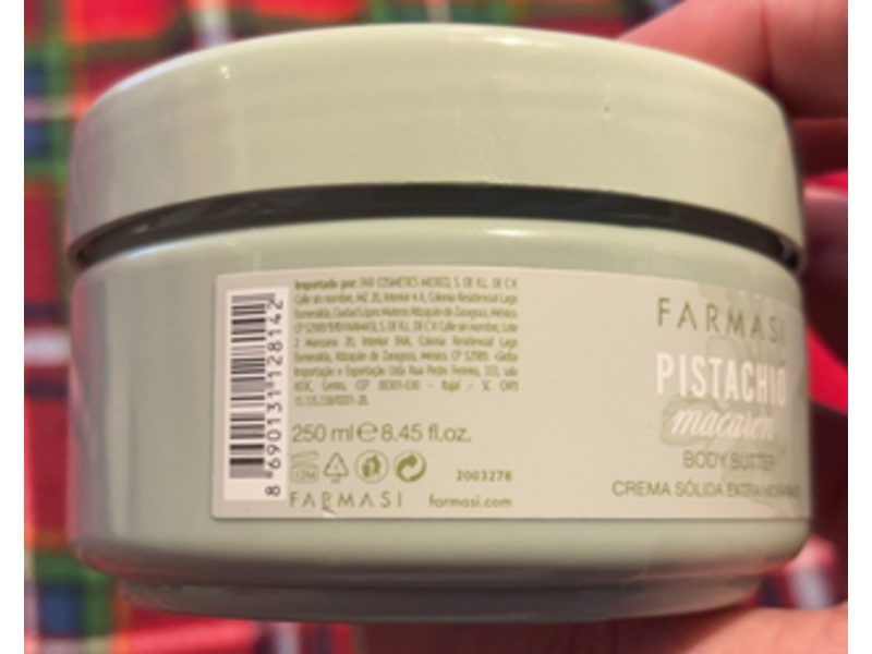 Farmasi Pistachio Body Butter, Macaron, 8.45 fl oz/250 mL