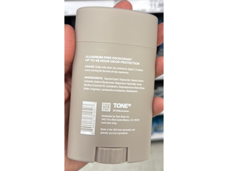 Tone Coco Vanilla Deodorant, Coconut, 2.65 oz/75 g