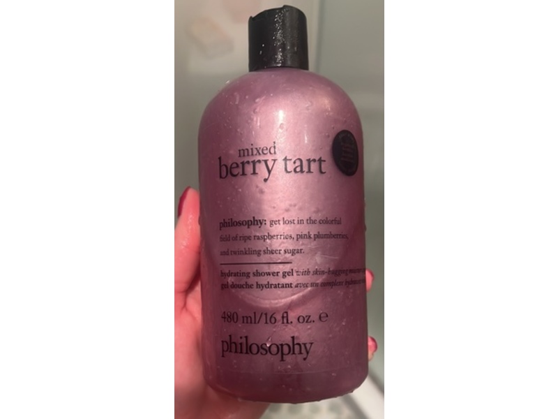 Philosophy Hydrating Shower Gel, Mixed Berry Tart, 16 fl oz/480 mL