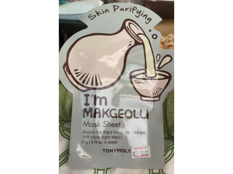 Tonymoly I'm Makgeolli Mask Sheet, 0.74 oz/21 g
