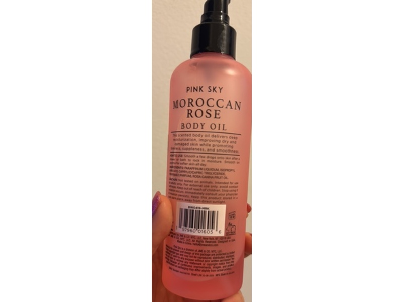 Pink Sky Body Oil, Moroccan Rose, 8.11 fl oz/240 mL