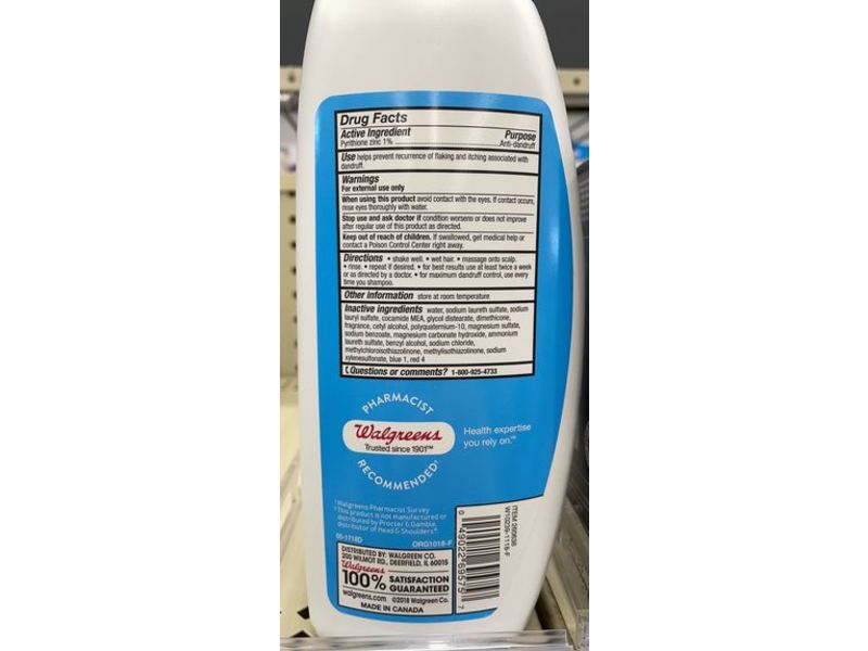 Walgreens 2 In 1 Dandruff Shampoo & Conditioner, Everyday Clean, 23.7 fl oz/700 mL