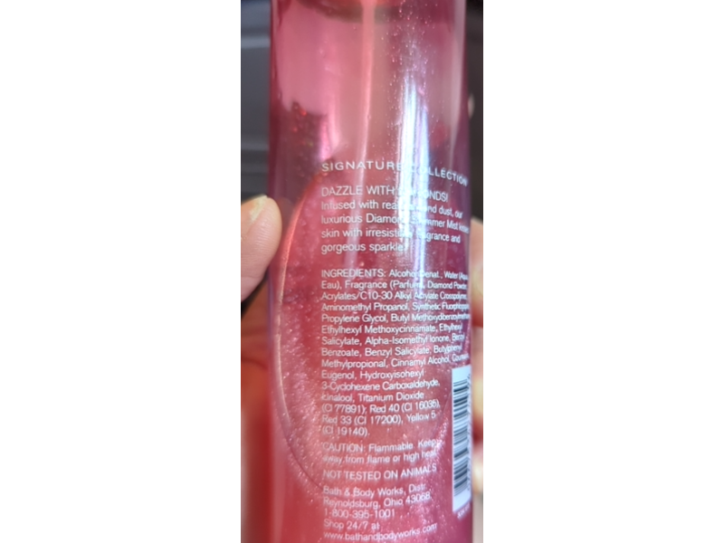 Bath & Body Works Diamond Shimmer Mist, Japanese Cherry Blossom,8 fl oz/236 mL
