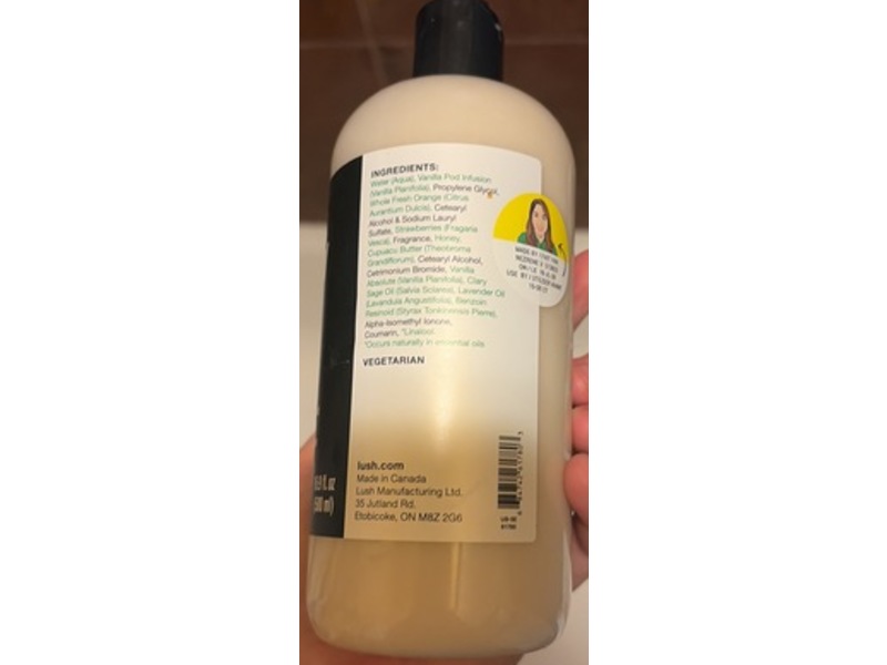 Lush Conditioner, American Cream, 16.9 fl oz/500 mL