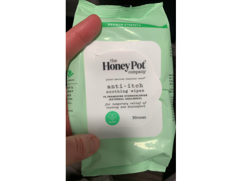 The Honey Pot Company Anti - Itch Soothing Wipes, 30 Count