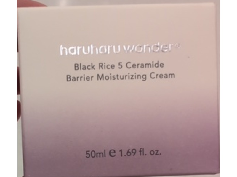 HARUHARU Wonder Barrier Moisturizing Cream, Black Rice 5 ceramide, 1.69 fl oz/50 mL