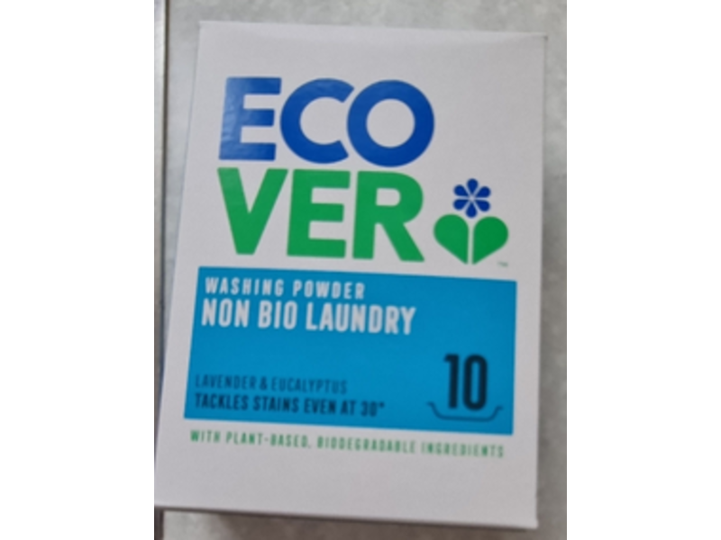 Ecover Washing Powder Non Bio Laundry, Lavender & Eucalyptus, 0.75 g, 10 Count