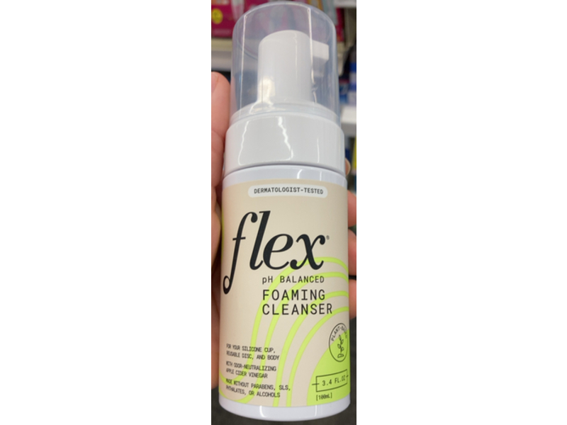 Flex Foaming Cleanser, Apple Cider Vinegar, 3.4 fl oz/100 mL