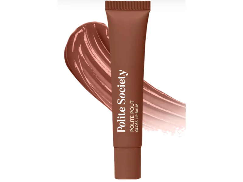 Polite Society Glossy Lip Balm, Ice Cream Sandwich, 0.5 oz/15 g