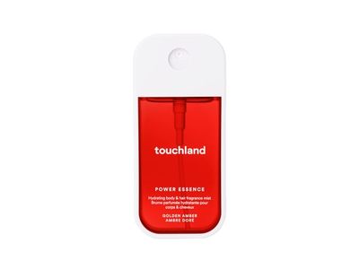 Touchland Power Essence Hydrating Body & Hair Fragrance Mist, Golden Amber, 2 fl oz/60 mL
