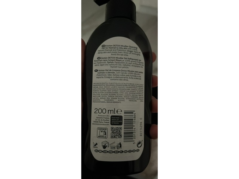 Bioten Micellar Cleansing Gel, Detox, 200 mL