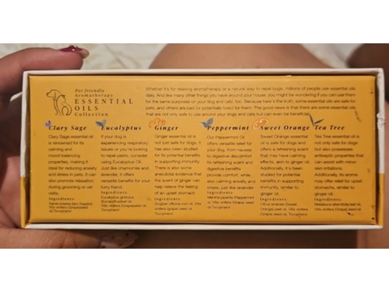 Pursonic Essential Oils Collection Set, 0.34 fl oz/10 mL, 6 Count