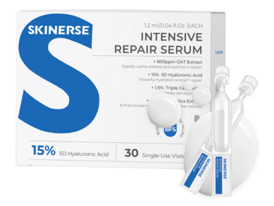Skinerse Intensive Repair Serum, 0.04 fl oz/12 mL, 30 Count