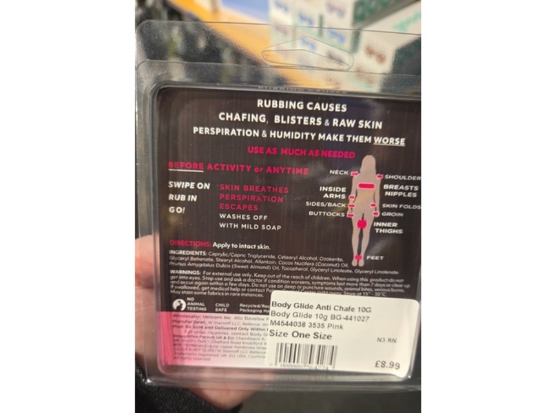 Body Glide Anti Chafe Balm, 10 g