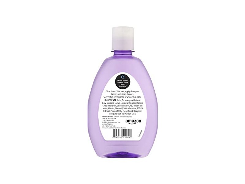 Amazon Basics Baby Shampoo, Lavender & Chamomile Scented, 13.6 fl oz/400 mL