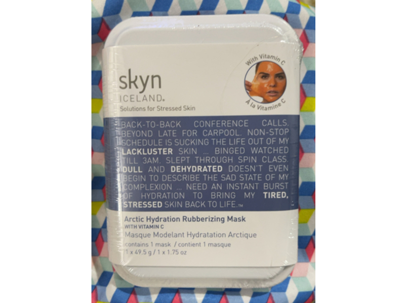 Skyn Iceland Arctic Hydration Rubberizing Mask, Vitamin C, 1.75 oz/49.5 g, 1 Count