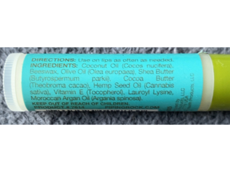 Piping Rock Argan Oil Lip Balm, Moroccan, 4.25 oz/15 oz