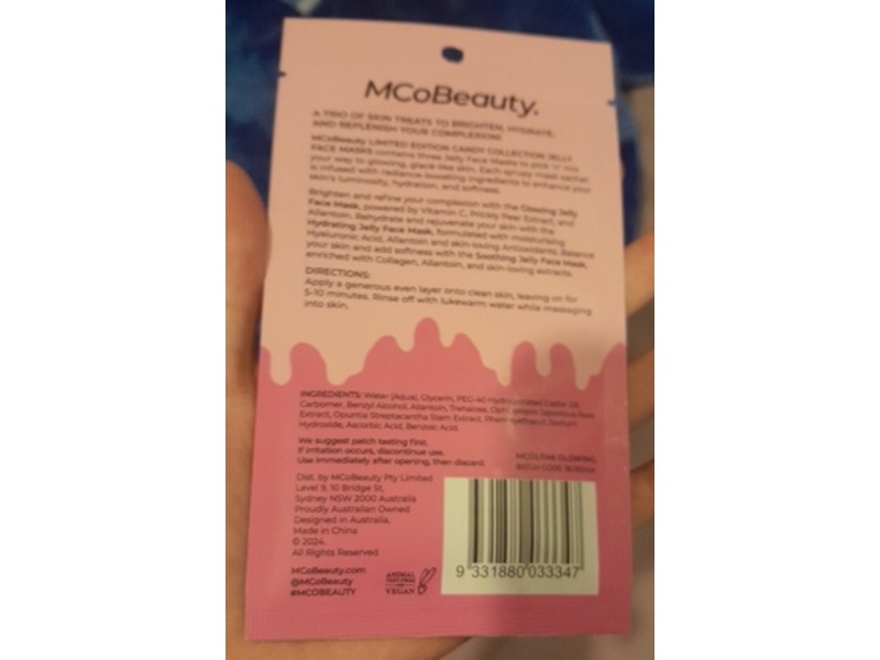 MCobeauty Glowing Jelly Face Mask, Vitamin C, 0.529 oz/15 g