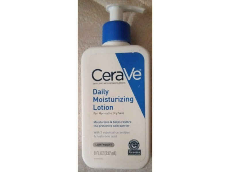 CeraVe Daily Moisturizing Lotion, Normal To Dry Skin, 8 fl oz/237 mL