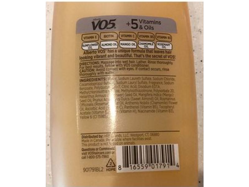 Alberto VO5 Daily Revitalizing Shampoo, Biotin, 15 fl oz/443 mL