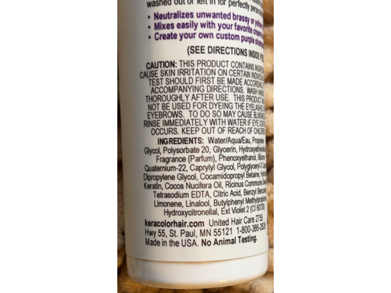 Keracolor Purple Toning Drops, 2 fl oz/60 mL