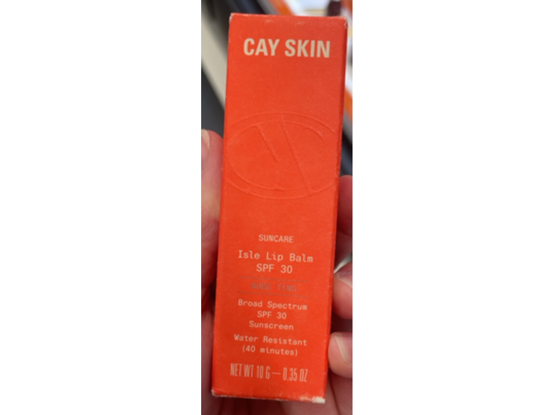 Cay Skin Isle Lip Balm Sunscreen, SPF 30, Nude Ting, 0.35 oz/10 g
