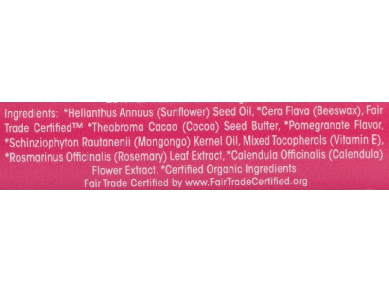 Eco Lips Mongongo Oil Mongo Kiss Lip Balm, Pomegranate , 0.25 oz