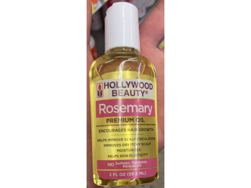 Hollywood Beauty Hair Growth Oil, Rosemary Premium, 2 fl oz/59.2 mL