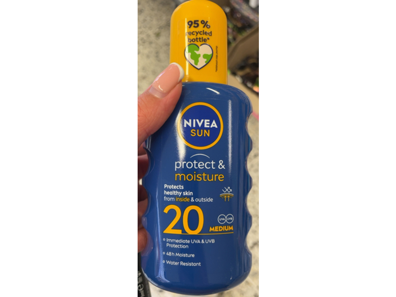 Nivea Sun Protect & Moisture Sunscreen, SPF 20, 200 mL