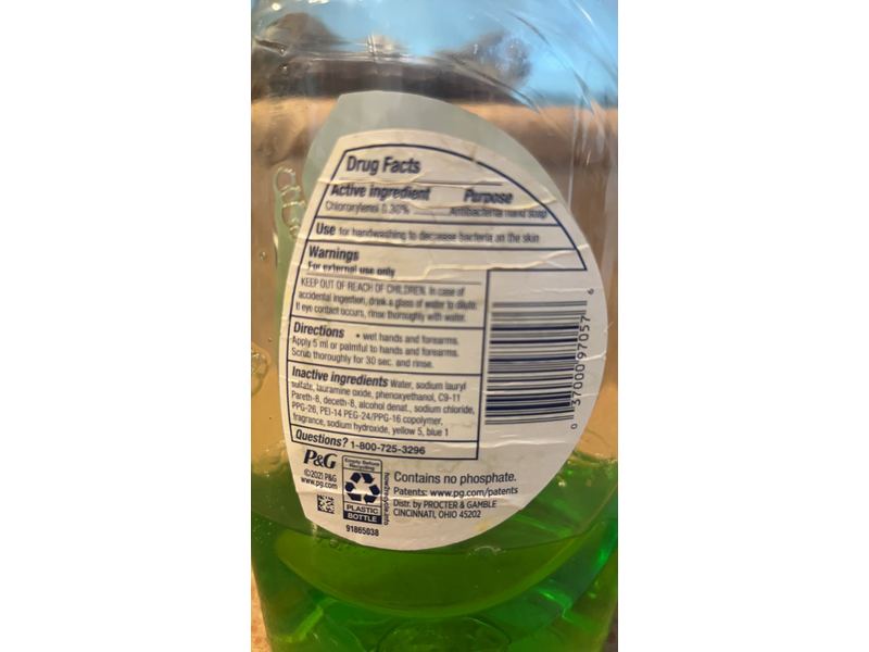 Dawn Ultra Antibacterial Dishwashing Liquid, Apple Blossom Scent, 28 fl oz/828 mL