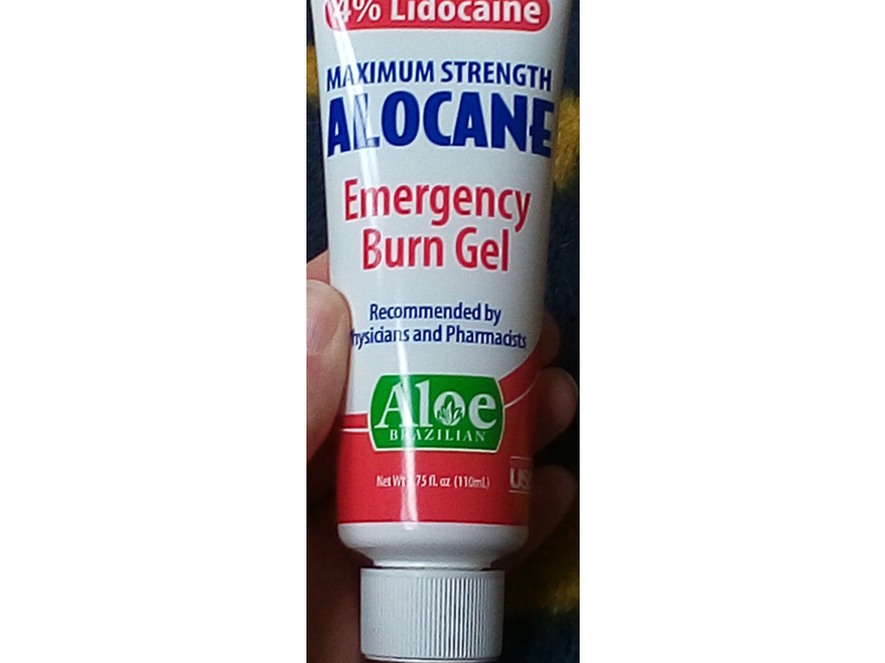 Alcone Max Emergency Burn Gel, 4% Lidocaine, 2.5 fl oz/75 mL