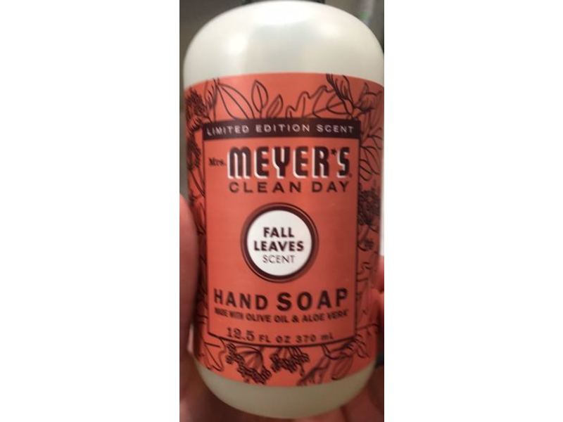 Mrs. Meyer's Clean Day Hand soap, Fall Leaves Scent, 12.5 fl oz/370 mL