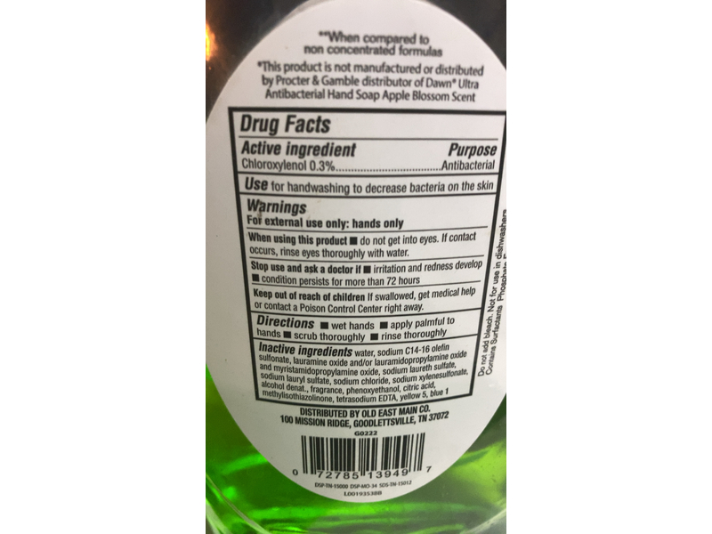 Trueliving Ultra Antibacterial Hand Soap, Crisp Green Apple, 40 fl oz/1.18 L