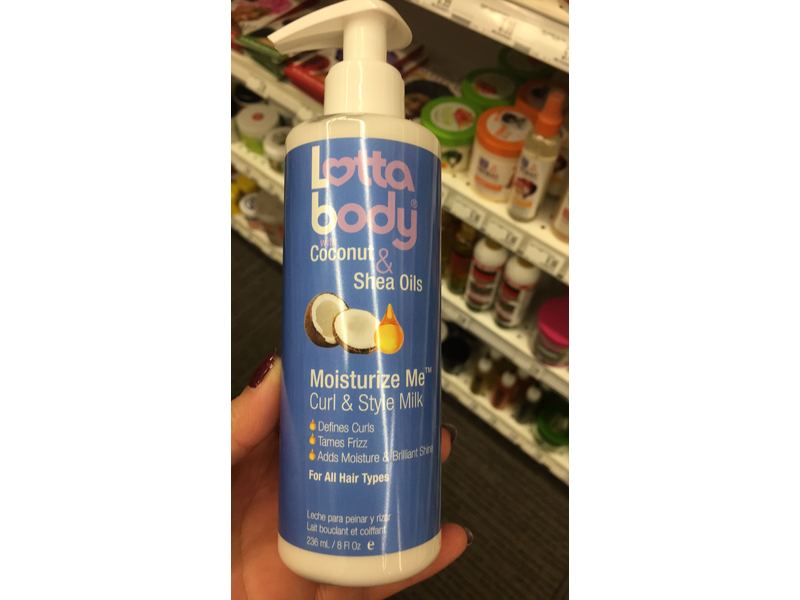 lottabody coconut and shea oils moisturize me curl and style milk